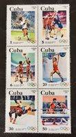 BRIEFMARKEN KUBA Olympische Spiele  UNGESTEMPELT 1983