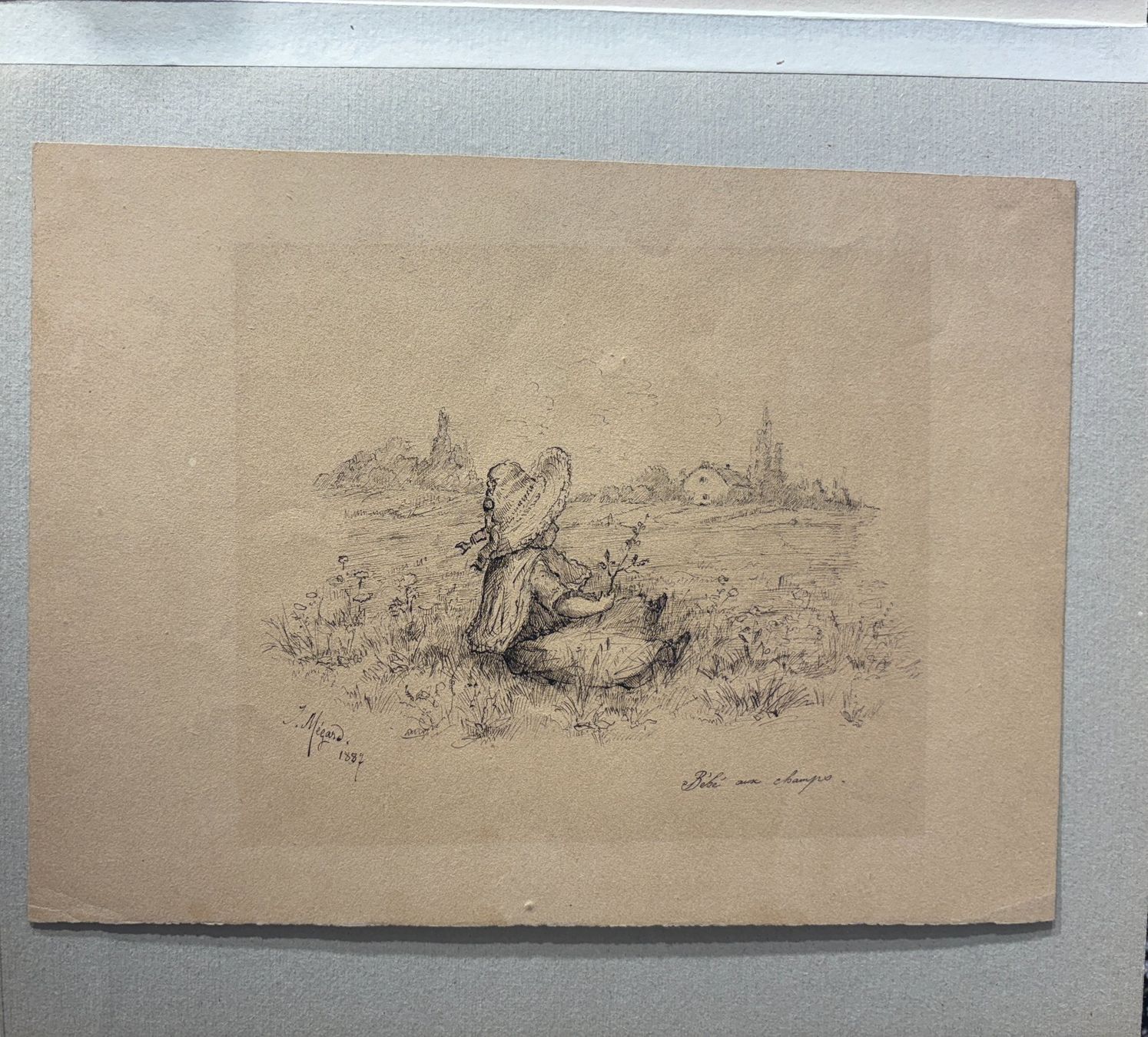 Gemälde: Dessin original de Joseph Mégard, 1887 – Gebraucht aus Genève von aic_p8ld 3