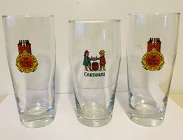 3 Biergläser Feldschlösschen & Cardinal