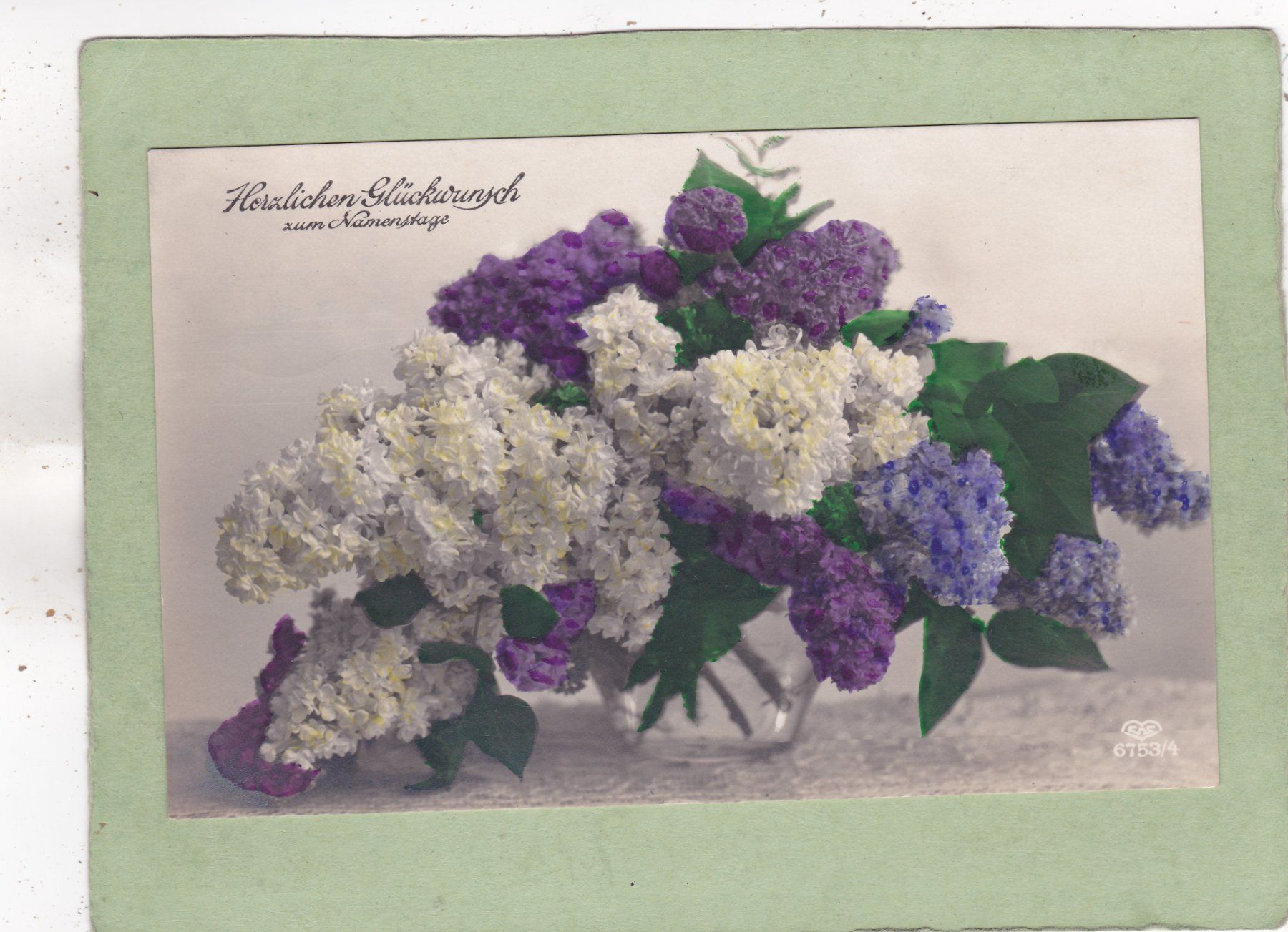 Cartoline postali: Kitsch Blumen Namenstage 1927 – Usato da Herisau venduto da Lisegrat2008