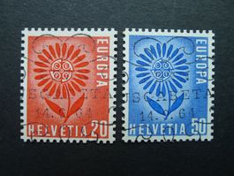 1964 Nr. 410+411 mit ET-Vollstempel
