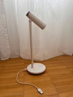 Tischlampe weiss, schwenkbar, mit USB-Anschluss, gebraucht