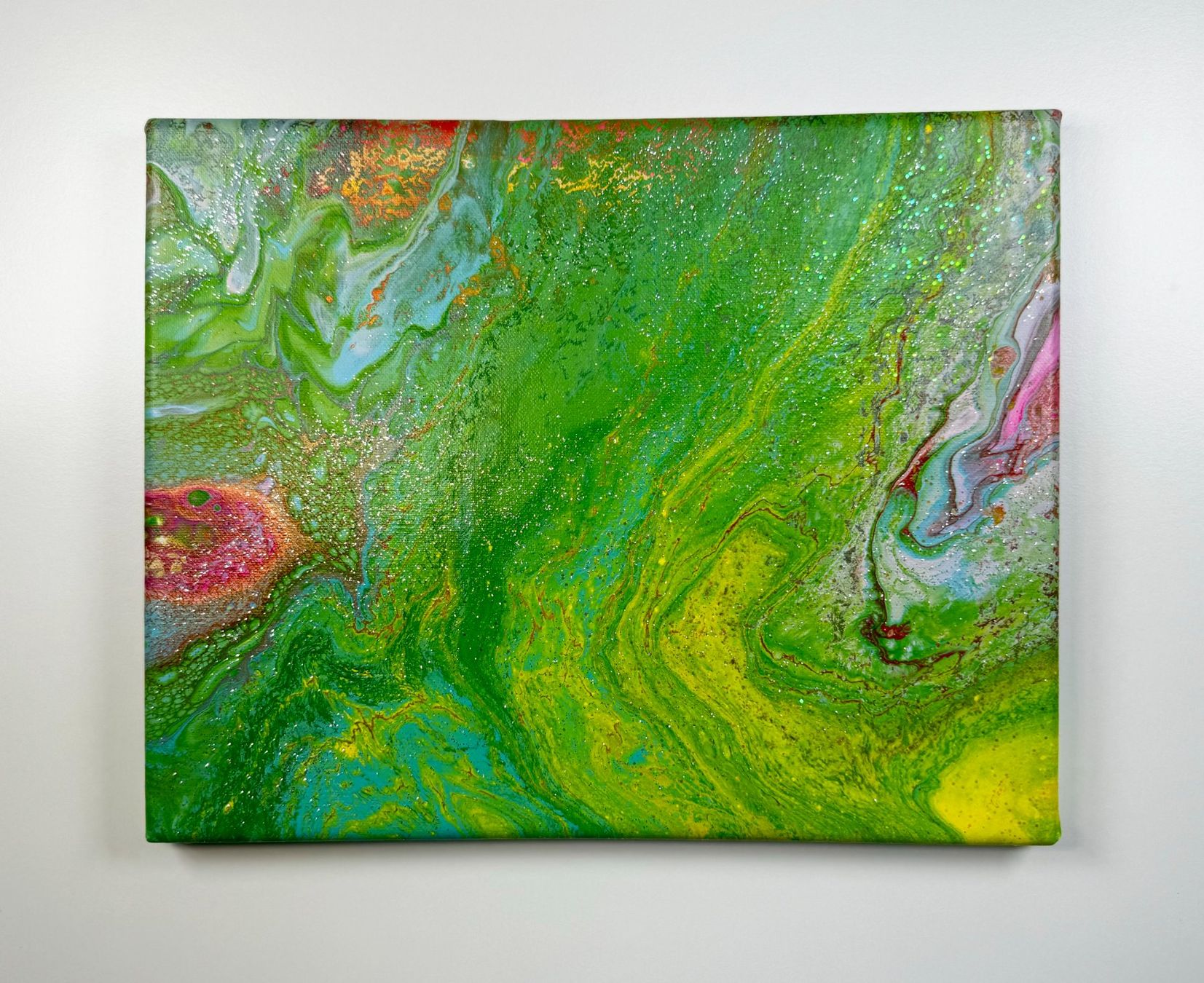 Dipinti: Acryl-Flüssigkeitsmalerei, rechteckig – Usato da Schlieren venduto da MayaSheng1983