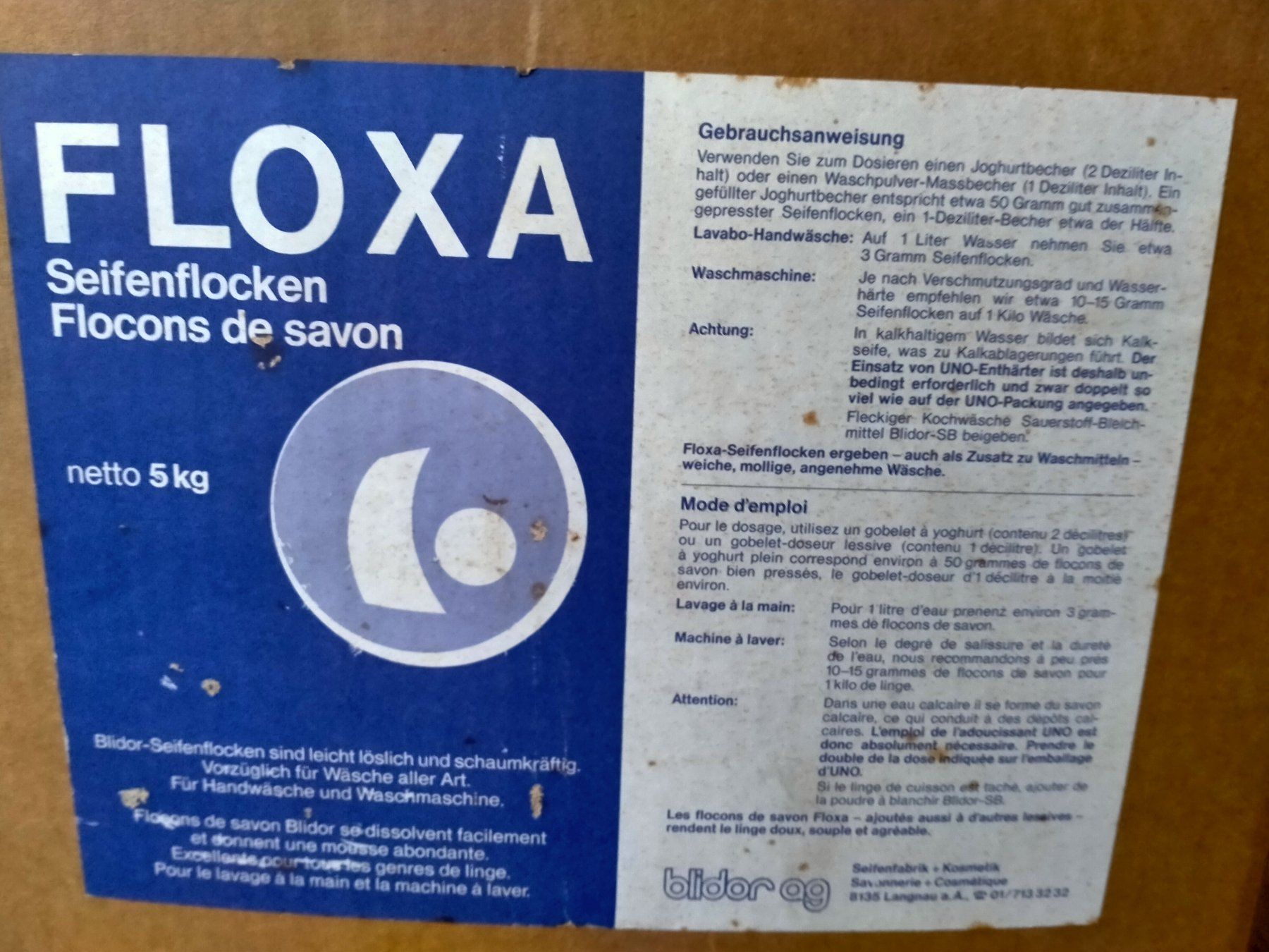 Kit bricolage: Seifenflocken 5kg Floxa Hand Waschmittel – Nuovo (secondo la descrizione) da Küssnacht am Rigi venduto da perlboote 1