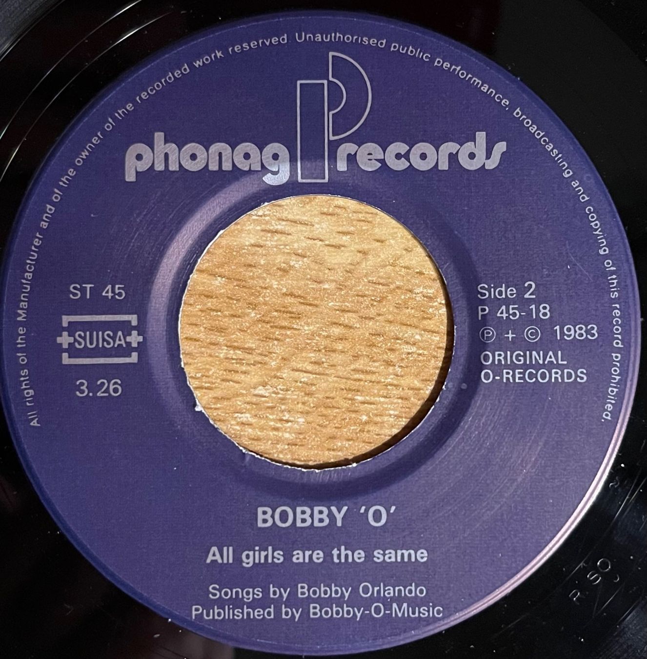 Schallplatten: BOBBY "O" - REPUTATION / ALL GIRLS ARE THE SAME – Gebraucht aus Bussigny von vinyl-pas-cher 3