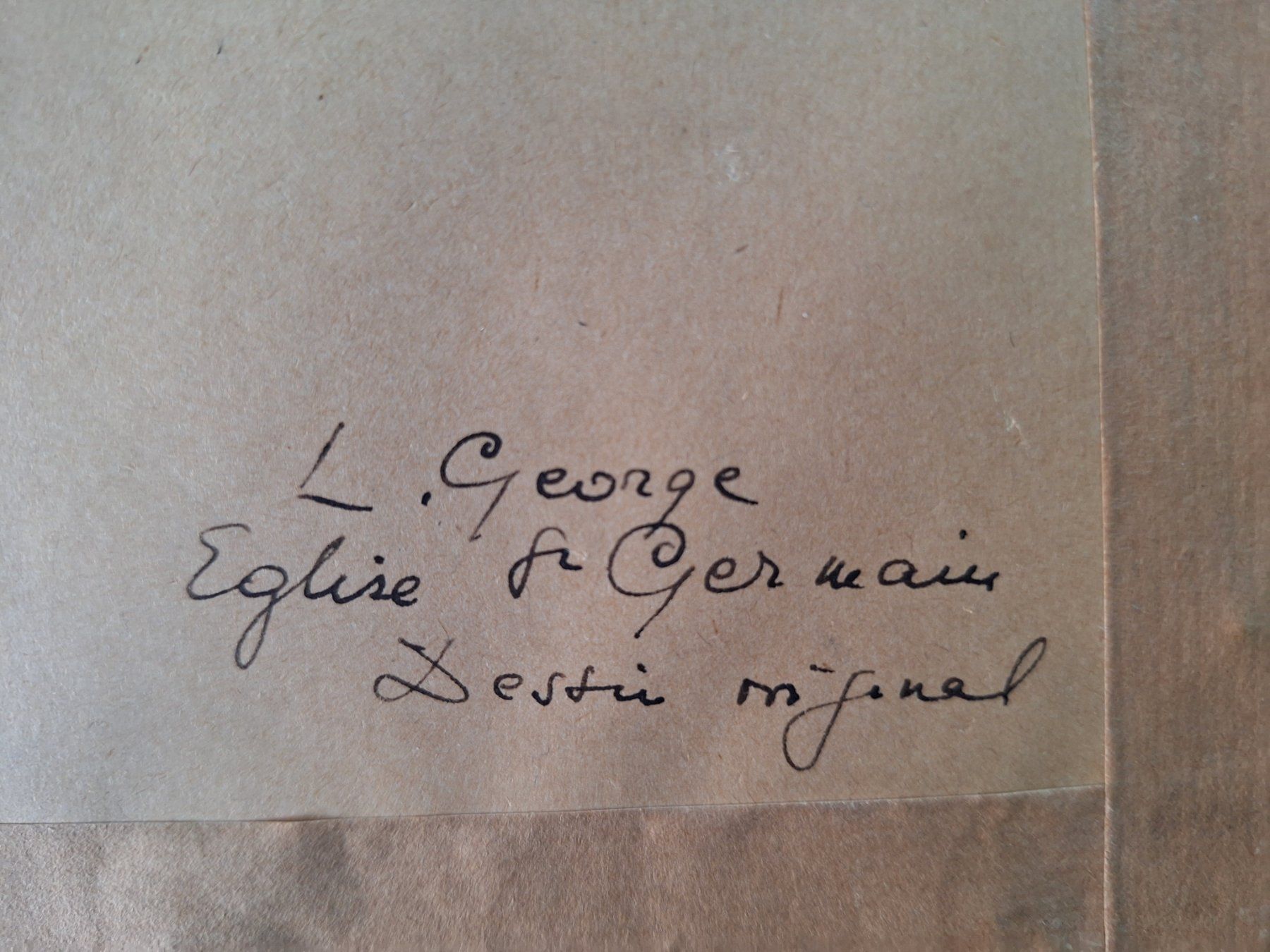 Dipinti: L. GEORGE. EGLISE ST GERMAIN – Usato da Bevaix venduto da bohrap 2