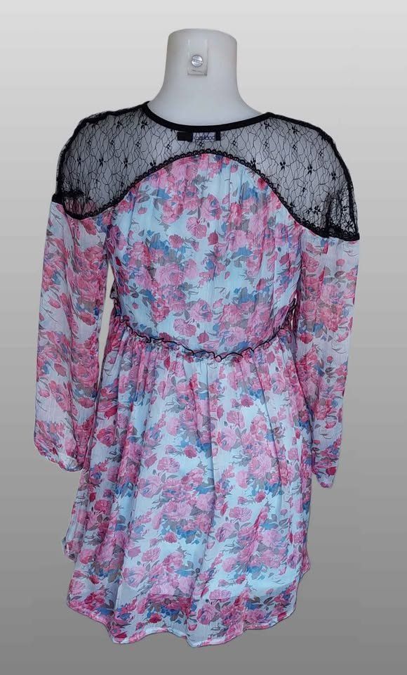Vestiti: Blumiges Sommerkleid mit Spitzendetails – Nuovo (secondo la descrizione) da Aarburg venduto da Hystoria 1