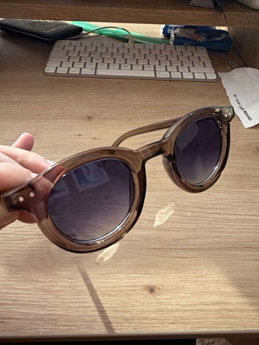 Occhiali & Lenti: Round Sunglasses Brown Frame Gradient Lenses  – Nuovo (secondo la descrizione) da Hausen AG venduto da nik_9sg2 1