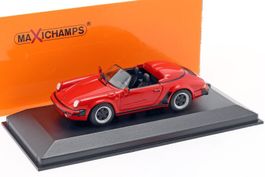Porsche 911 Speedster 1989 rot / schwarz 1:43 von MaXichamps