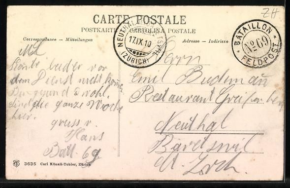 Cartoline postali: AK Grüningen, Teilansicht mit Bäumen – Usato da Berlin venduto da bartko-reher 1