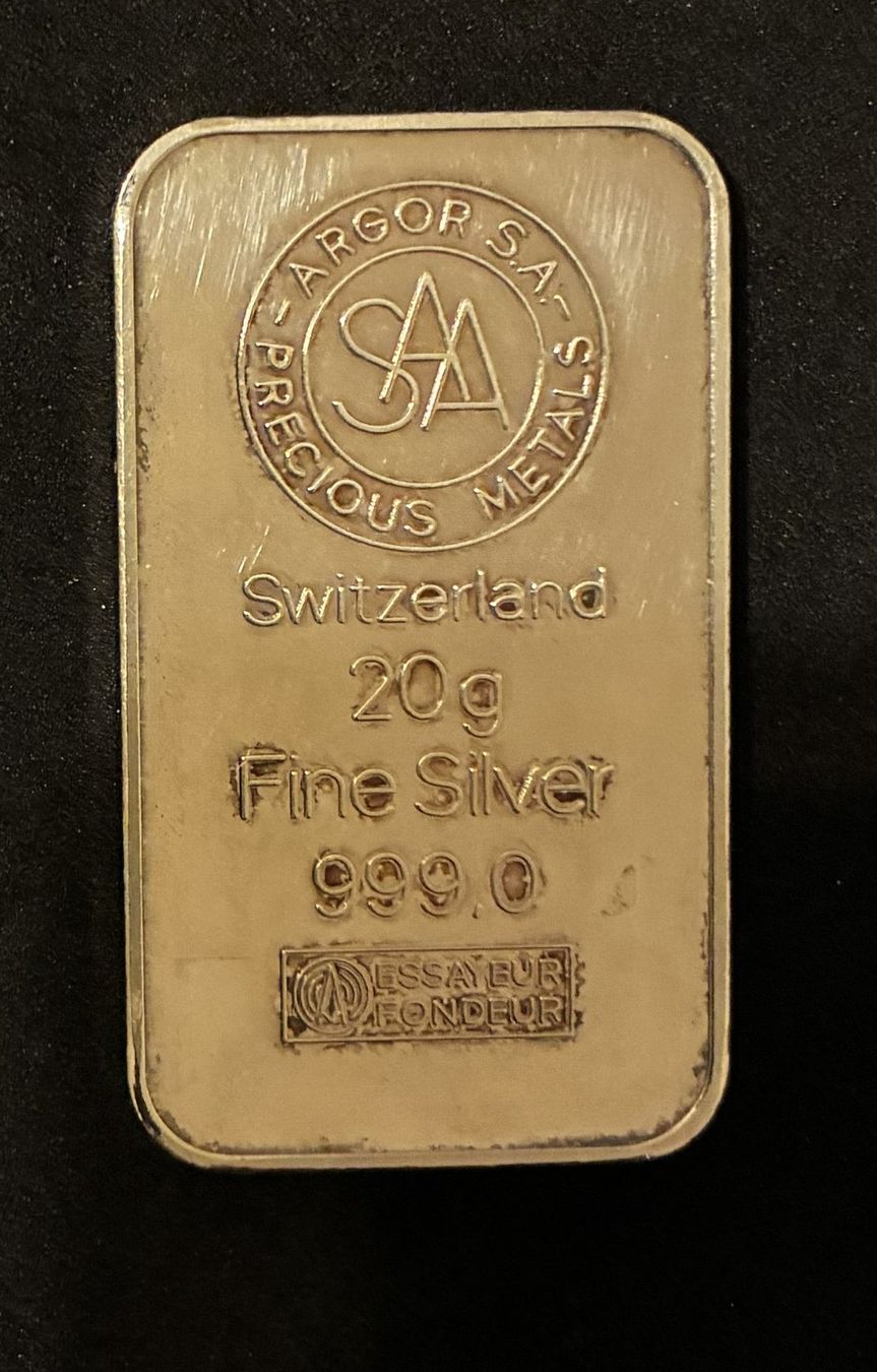 Metalli preziosi: 20g 999er Silber Barre Argor SAA – Usato da Köniz venduto da Habenix 2