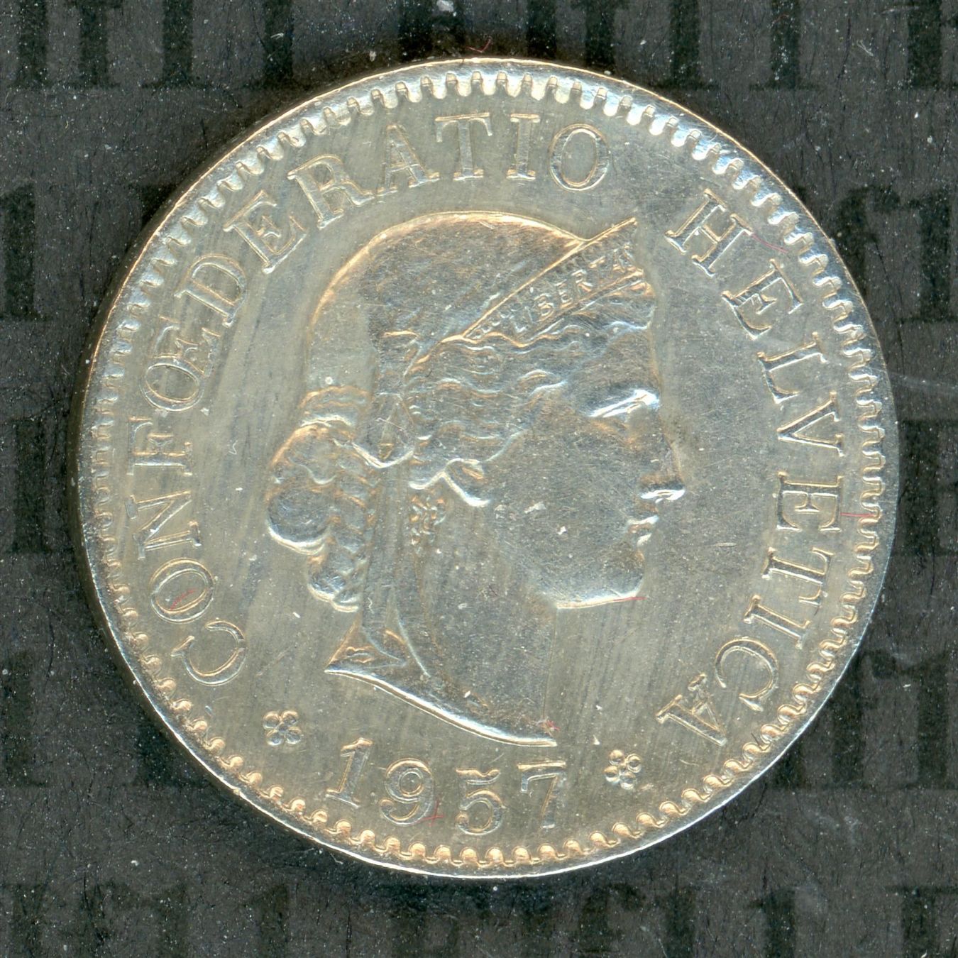 Tutti le monete: CHF___0.05 1957 vz-unz 5 Rappen – Usato da Widnau venduto da Elf11