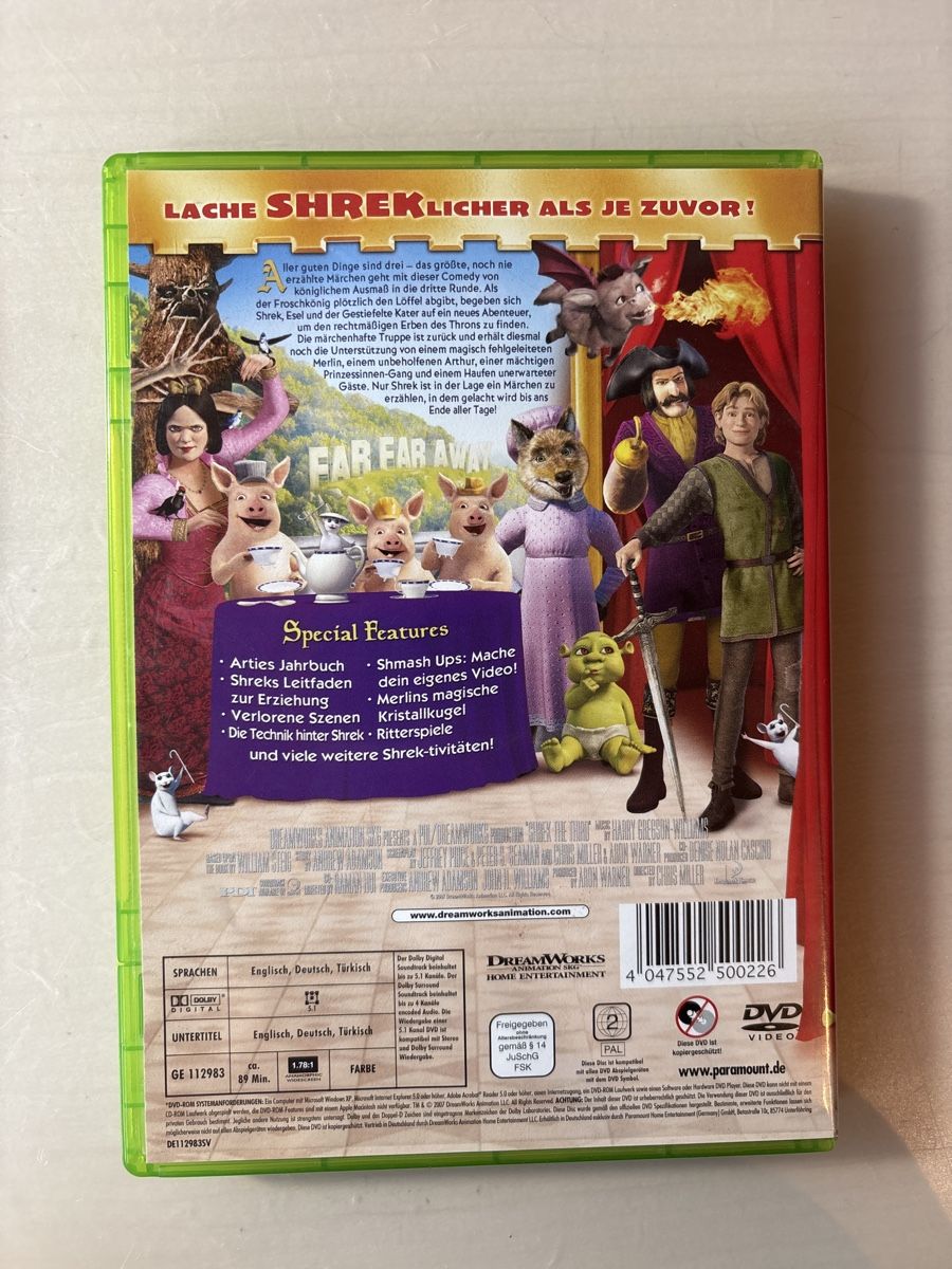 Tutti i DVDs: Shrek der Dritte – Usato da Ruswil venduto da Slivio_ 1