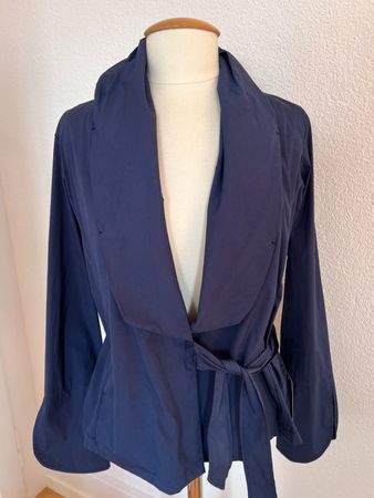 Colora Damen Wickelbluse/Jacke, Gr. L, D.Blau, NEU