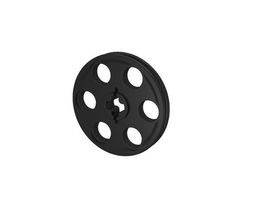 LEGO Technic - 50x Black Wedge Belt Wheel (Pulley) - 4185