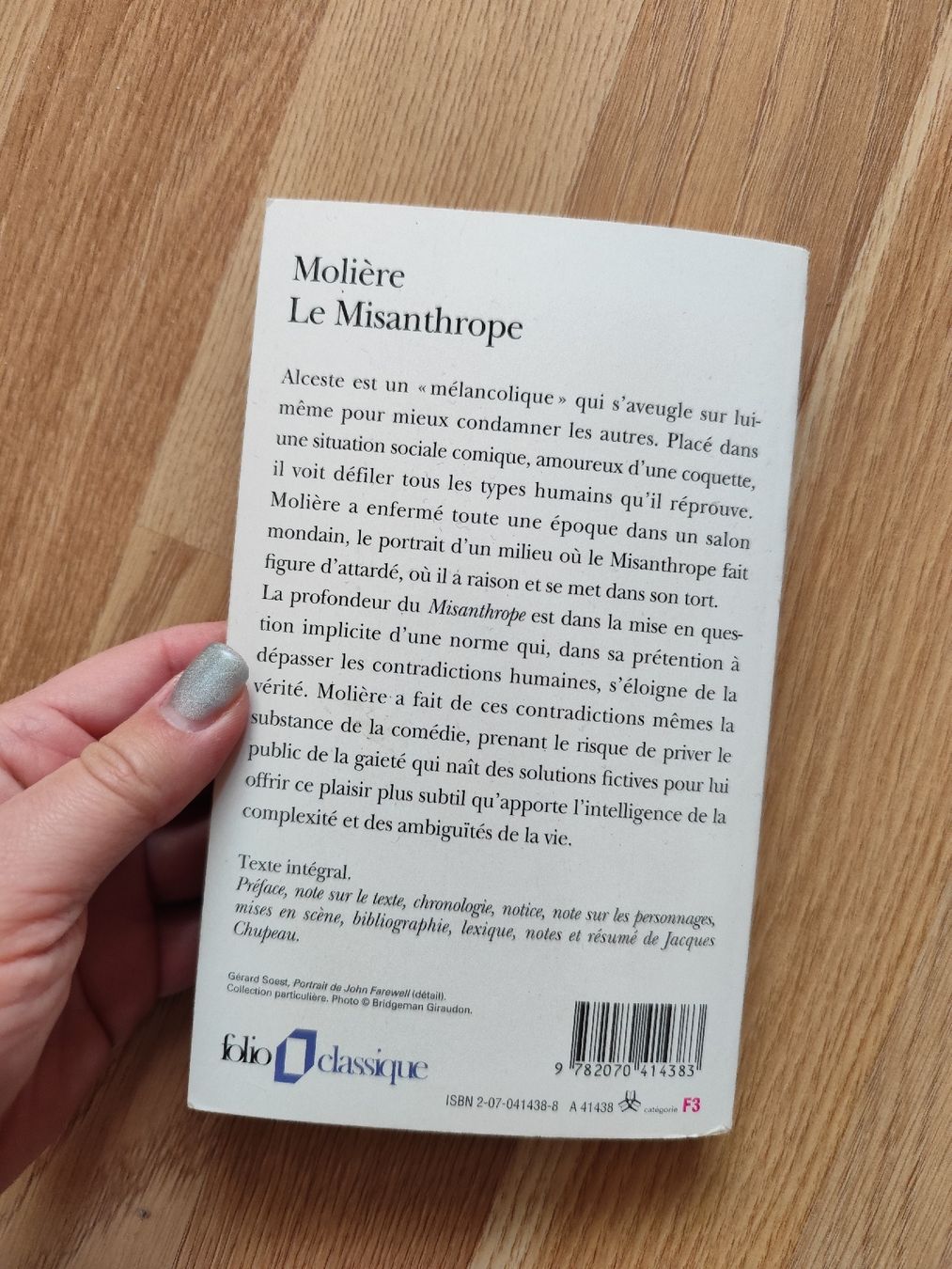 Libri: Molière's "Le Misanthrope" - French Classic, Folio Ed. – Usato da Mägenwil venduto da VintageGirly 1