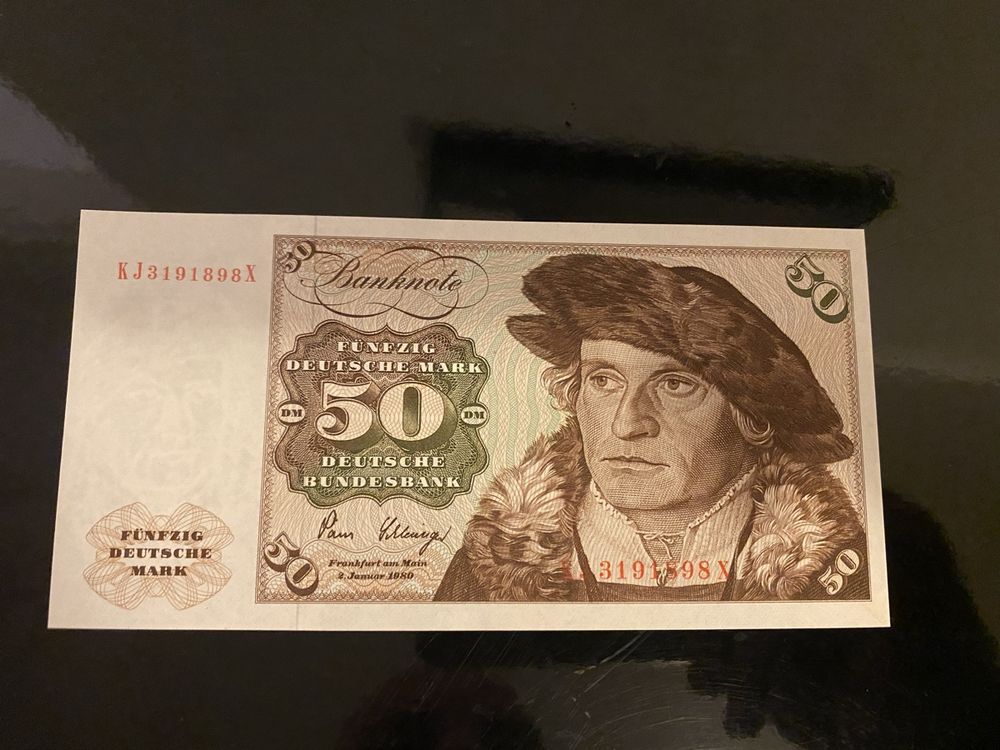 Deutschmark 50 DM 1980 ungelated TOP AAA+++ (Neu (gemäss Beschreibung ...