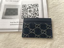 Original Gucci Kartenetui / Cardholder GG Canvas – Wie neu 