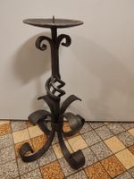 Kerzenständer Schmiedeeisen Vintage Design 48cm guter Zustan