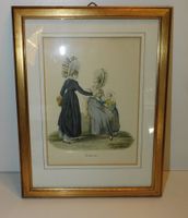Lithografie - Schwyz antike kl LithoTrachtenfrau
