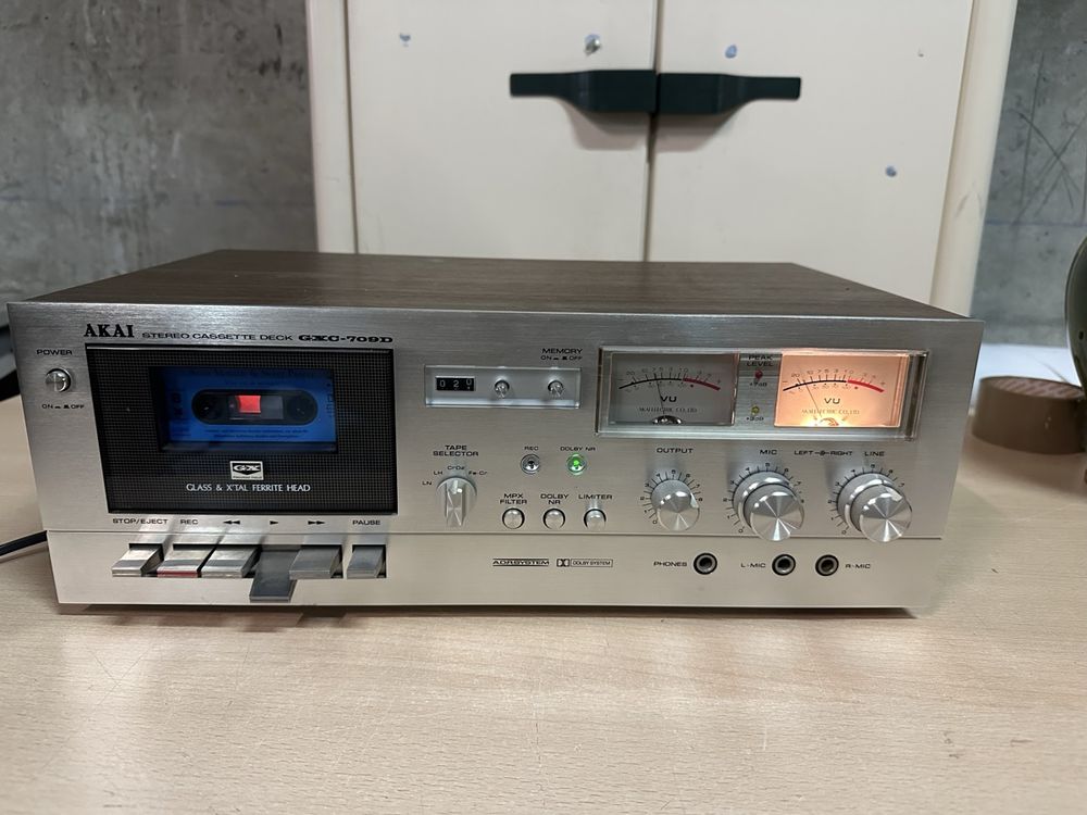Vintage Akai GXC-709D Stereo Cassette Deck - REWIND DOESN'T WORK Japan AS IS