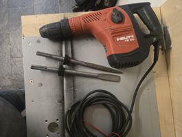 Hilti TE 50 Bohrhammer mit Spitzmeissel und Flachmeissel