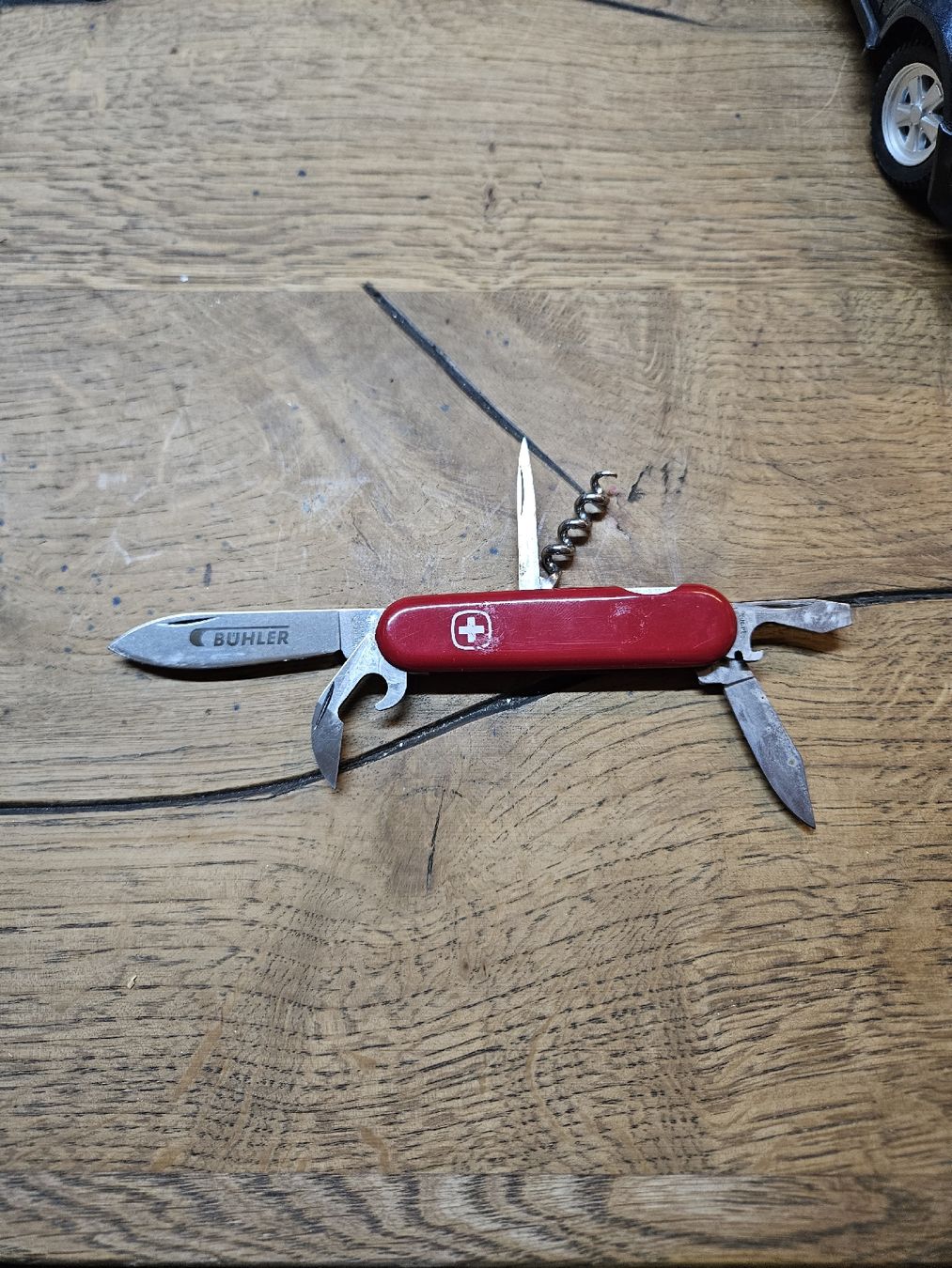 Wenger Accessoires: Taschenmesser Rot Bühler mit Etui  – D'occasion à Rorschach par TimelessTrading 2