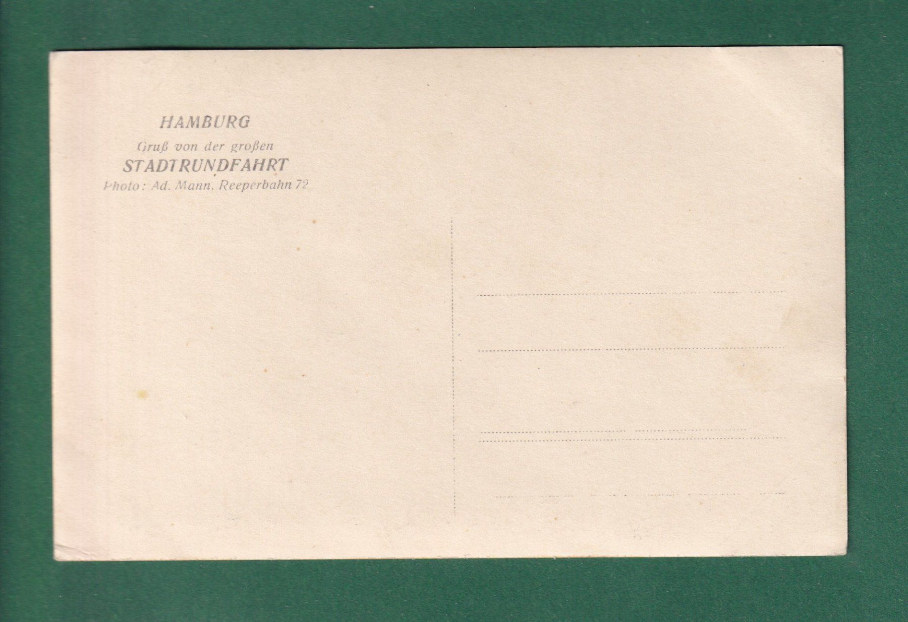 Cartes postales: HAMBURG - Stadtrundfahrt – D'occasion à Pully par nicecards-shop 1