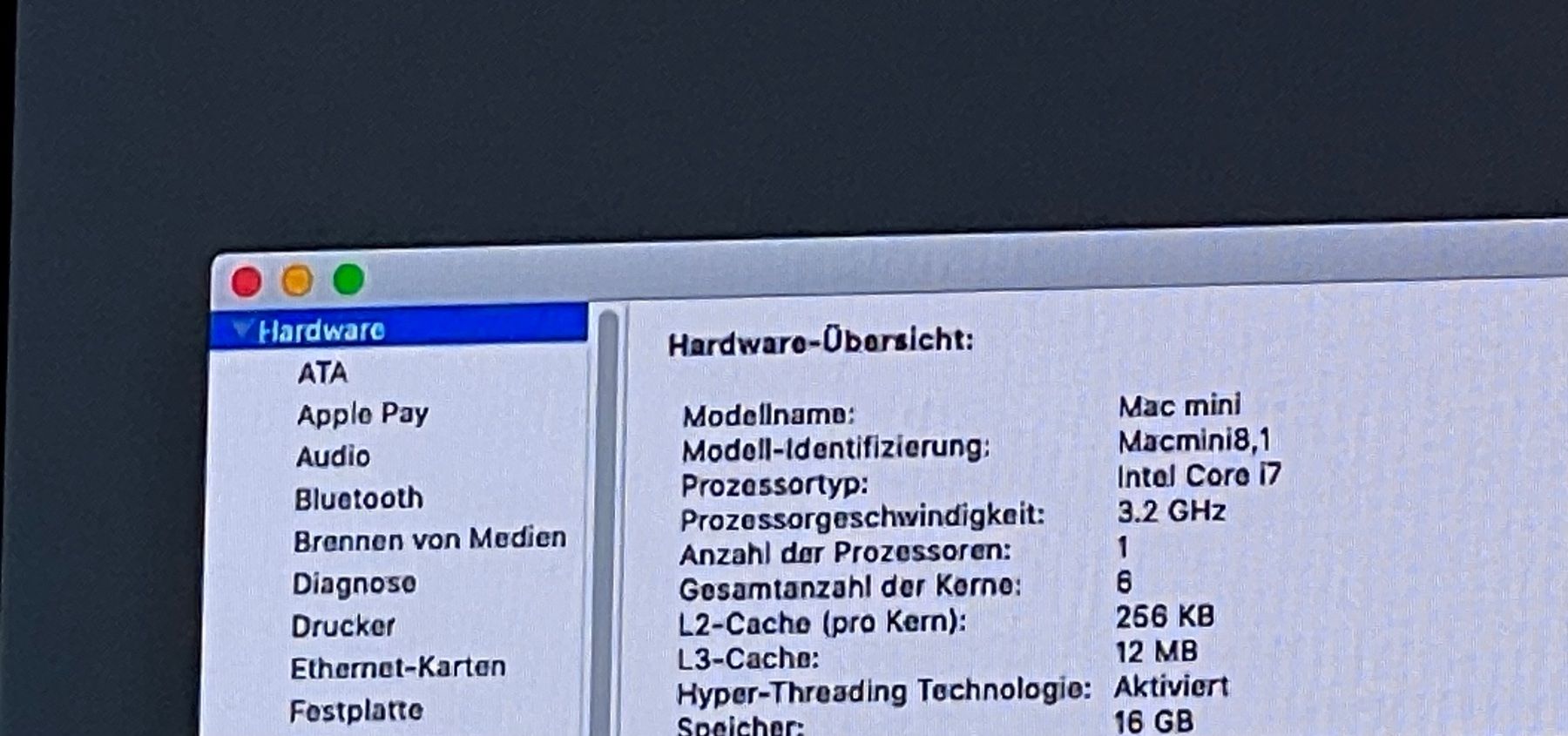 Apple PC: Mac Mini 2018 Intel Core i7, 16GB RAM, 251 SSD Top Startbere – Usato da Zuerich venduto da Dorsi 4