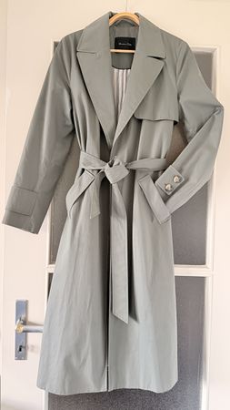 Trench-coat Massimo Dutti vert sauge taille S 