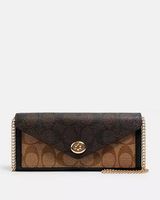 Coach Slim Evenlope Wallet with Chain