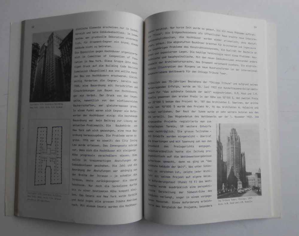 Libri: Hundert Jahre Hochhäuser. 1984. – Usato da Basel venduto da Domba 2