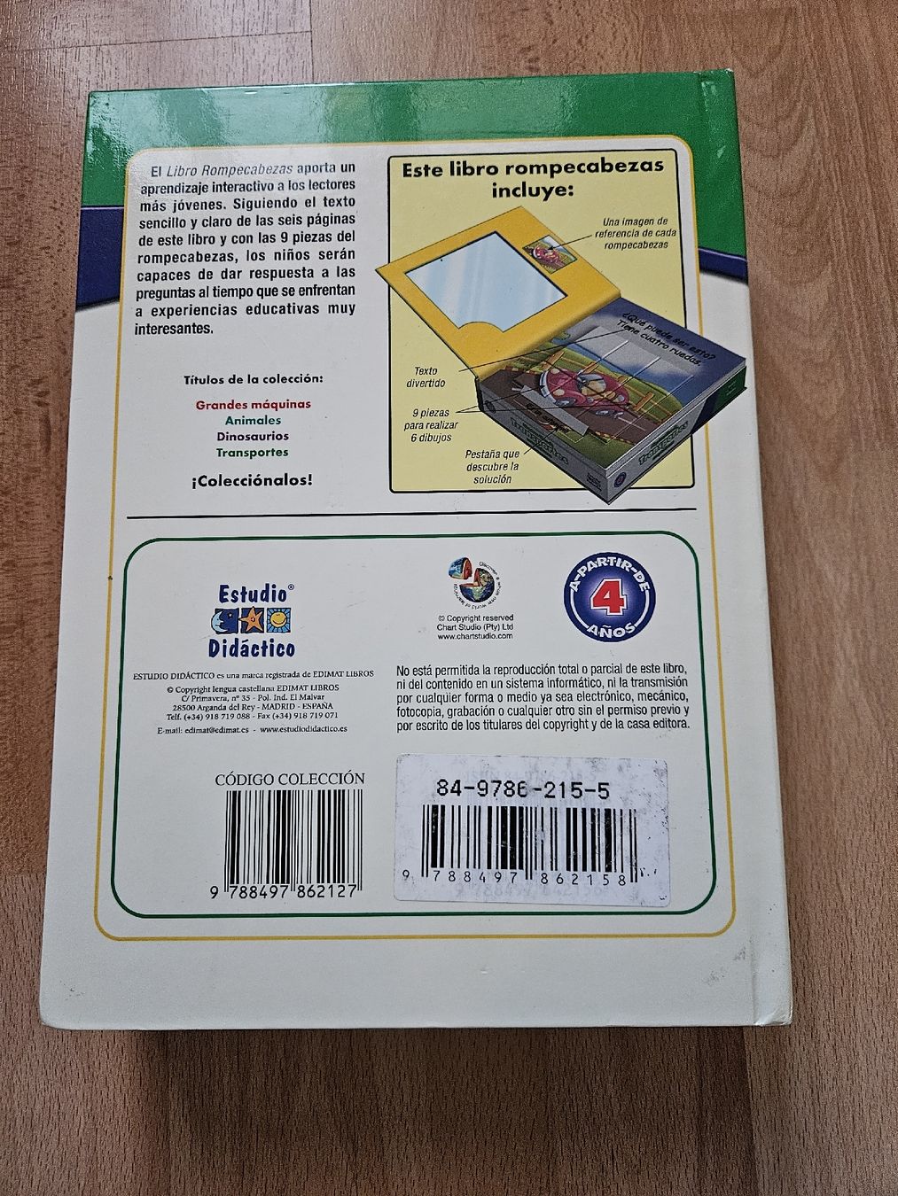 Puzzle: Kinderbuch "Transportmittel" mit Puzzle, Spanisch – Usato da Ebikon venduto da SecondChance_byM 2