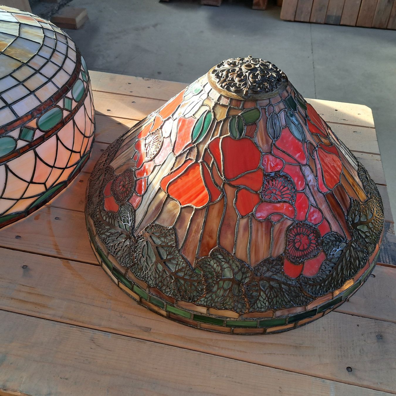 Antike Tiffany Lampenschirme Glas Vintage Lampe Mosaik (Gebraucht) in Belp für CHF 71 – nur Abholung auf Ricardo kaufen