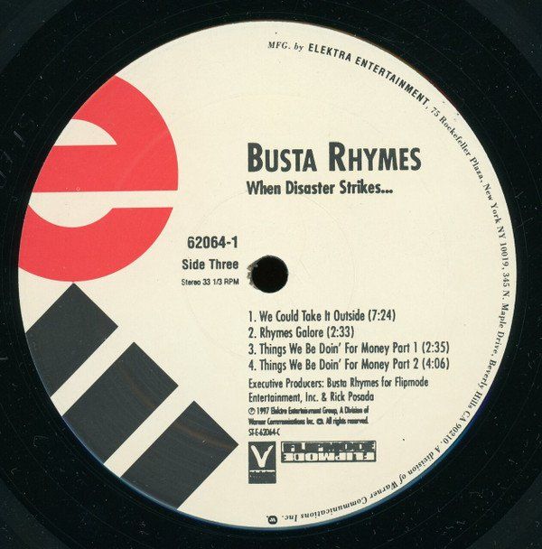 Dischi in vinile: Busta Rhymes ‎– When Disaster Strikes... (2LP) – Usato da Genève venduto da yoww123 5