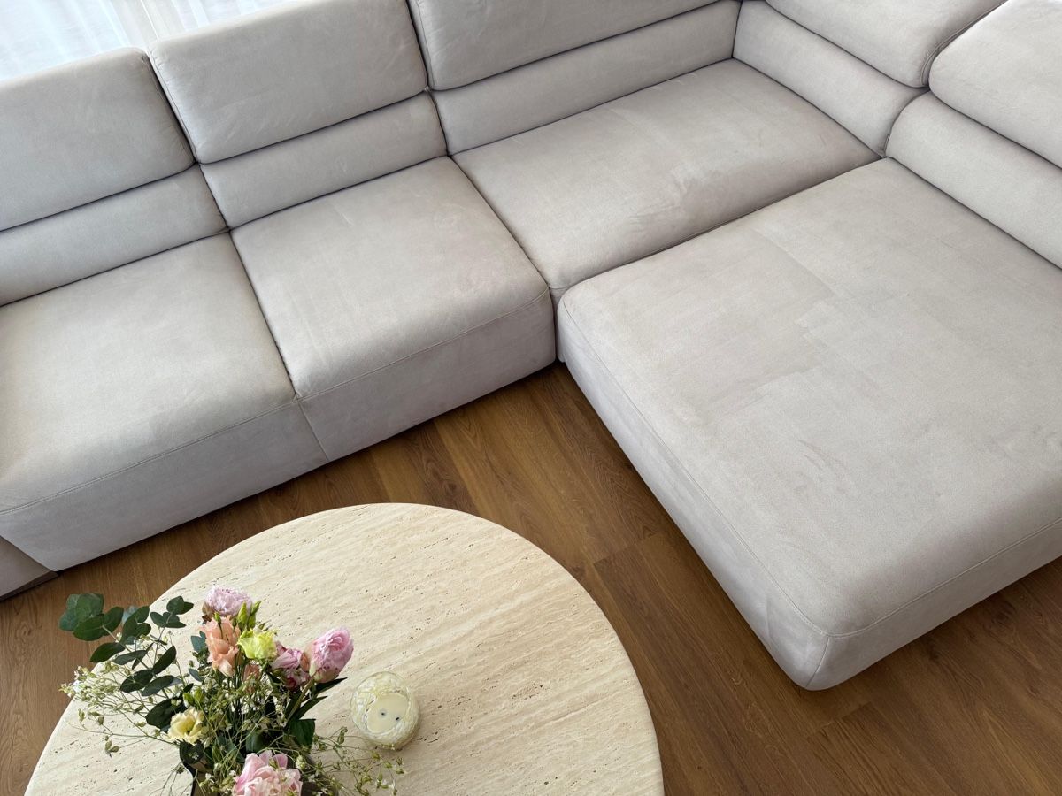 Sofas: Ecksofa Stoff hellgrau gute Zustand – Gebraucht aus Winterthur von JetiD 4