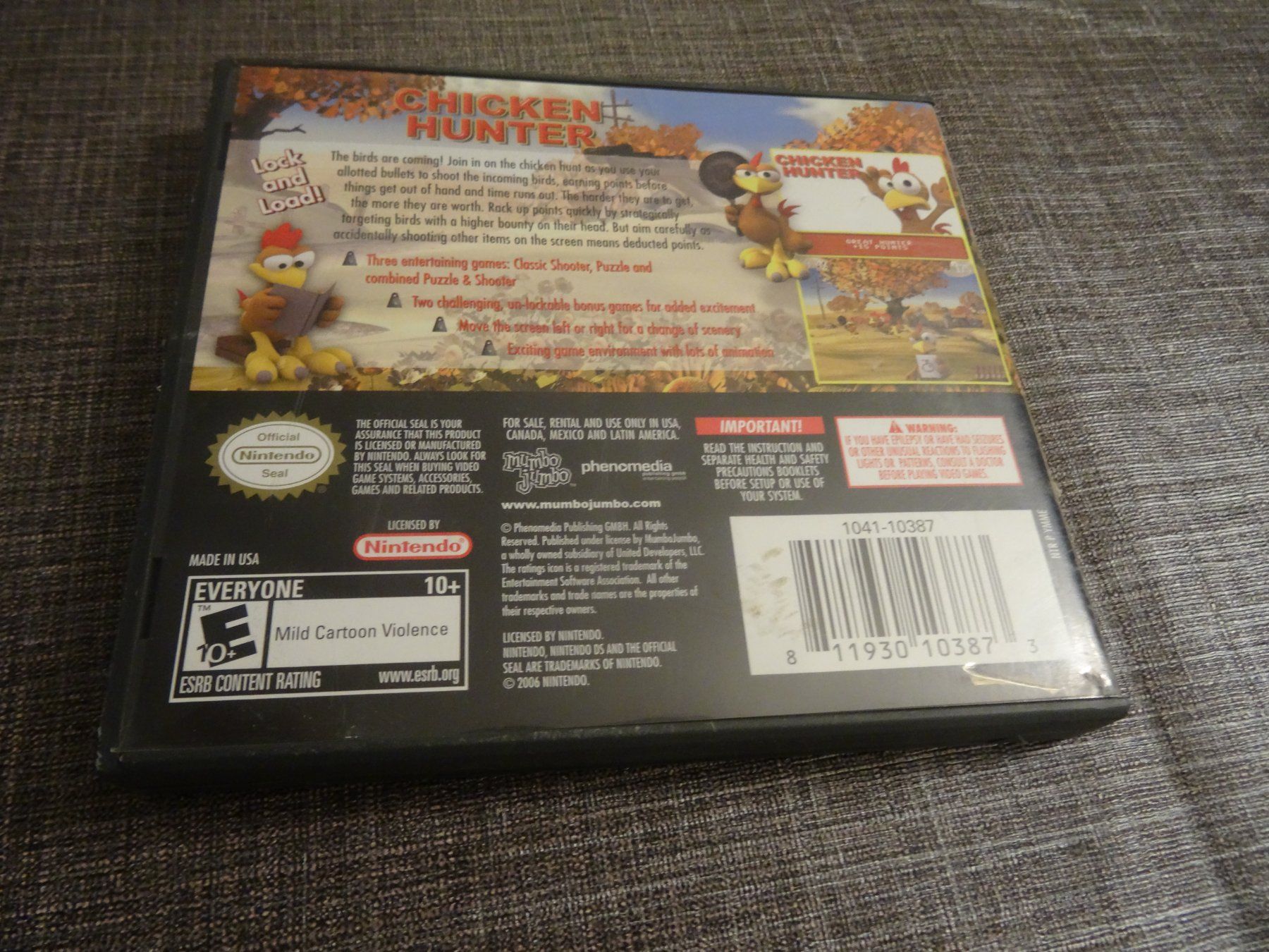 Nintendo Spiele: Nintendo DS Spiel Chicken Hunter USA-IMPORT – Gebraucht aus Olten von Disc-Ausverkauf 2
