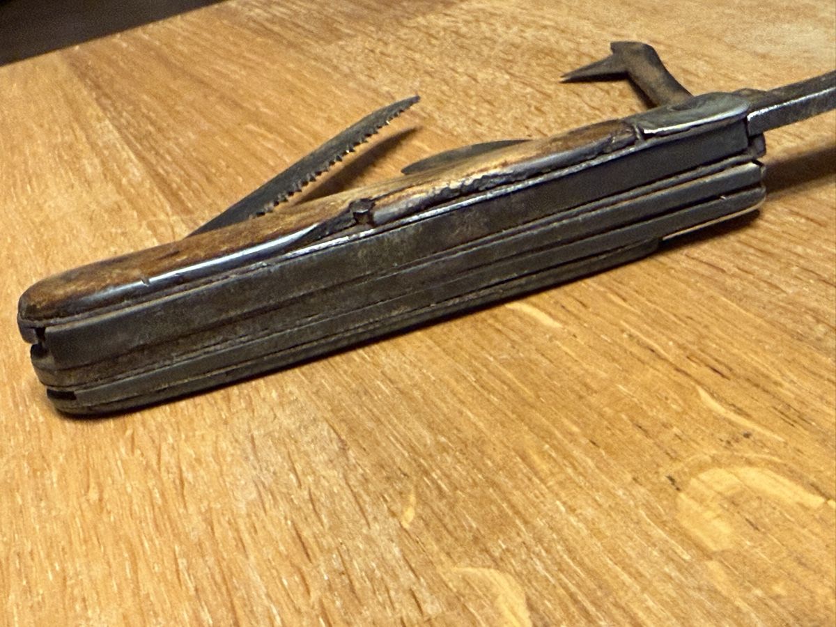Taschenmesser: Antikes Sackmesser Bauernmesser Aderlass Messer – Gebraucht aus Goldach von Messerguru 9