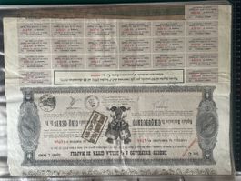 Anleihe Stadt Neapel 5% 1931-1979 Couponbogen 98 Stück(I33)