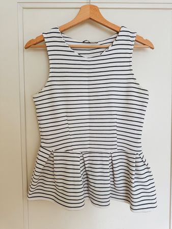 Mint & Berry Peplumtop | Grösse M, gestreift, guter Zustand