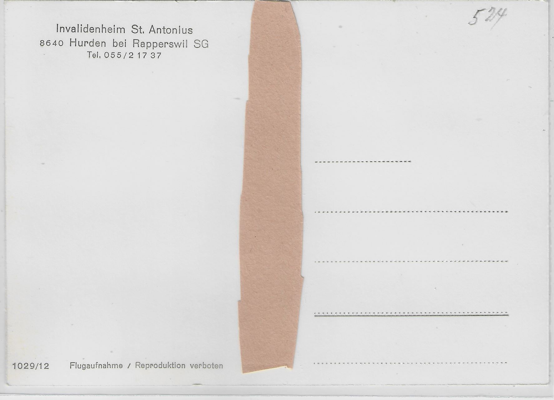 Cartoline postali: Flugaufnahme Invalidenheim St. Antonius – Antico da Ettingen venduto da Kartenplanet 1