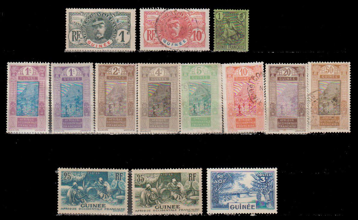 Tous les timbres: Guinée Française 1920-1930 – D'occasion à Crans-Montana par kira56