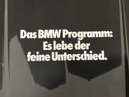 BMW-Programm 1981 Verkaufsprospekt gelocht 20 Seiten