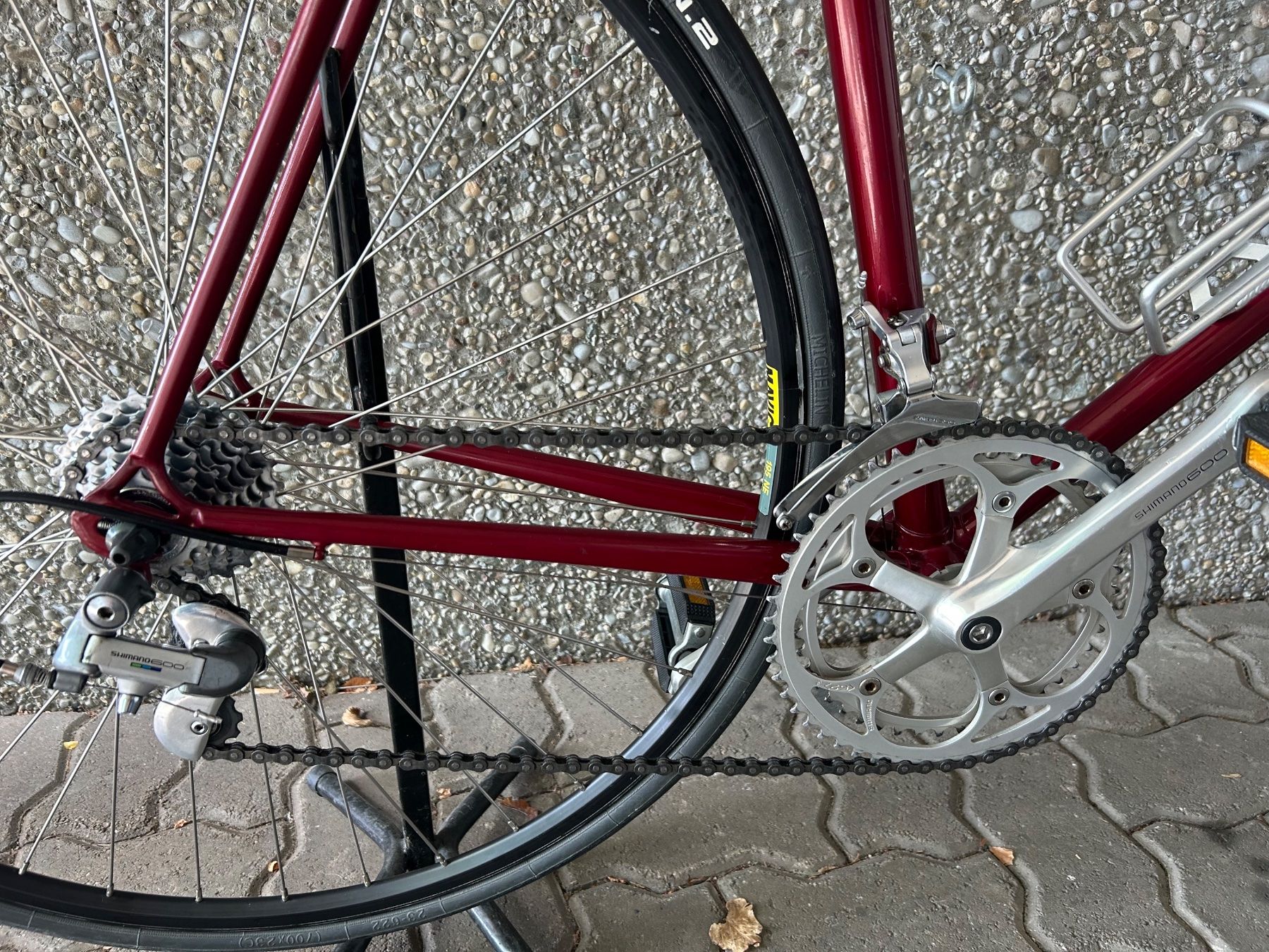 Biciclette: Rennvelo dunkelrot mit Stahlrahmen – Usato da Adlikon b.Regensdf venduto da usado 7