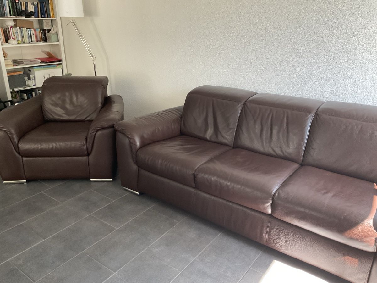 Sofas: Real leather sofas – Gebraucht aus Winterthur von dve_j2q8 5