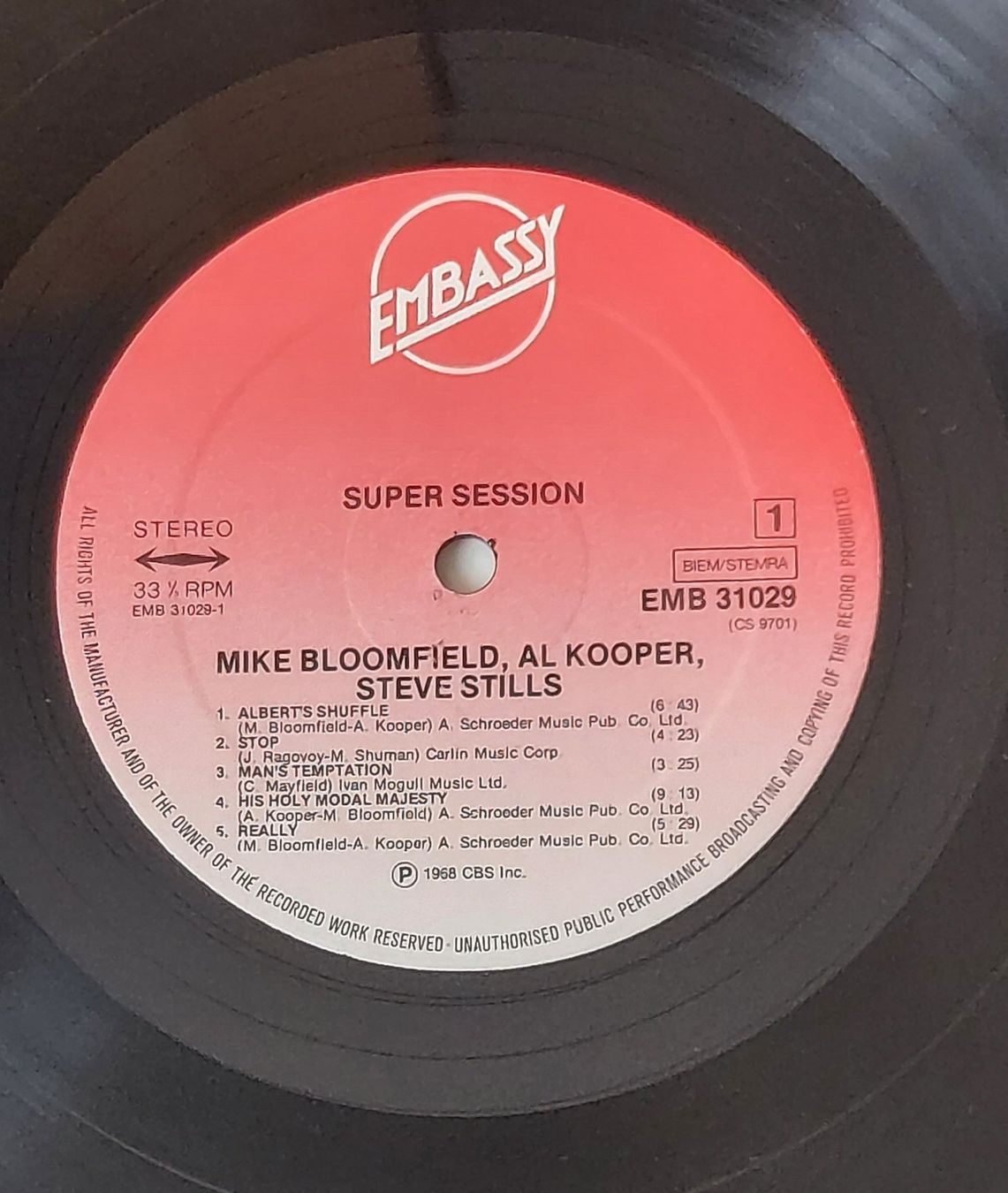 Dischi in vinile: LP - MIKE BLOOMFIELD, AL KOOPER, STEPHEN STILLS – Usato da Steckborn venduto da Quo7 1