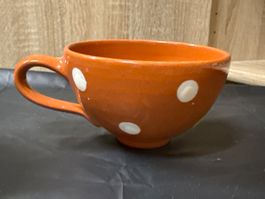 Einzelne  Kaffe Tasse, H 7, Ø 11.5, L 15 cm