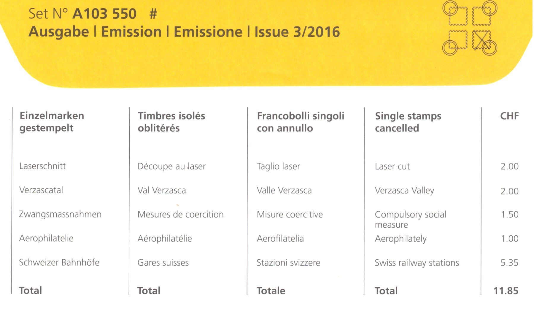 Tous les timbres: 3/2016    Einzelmarken  inkl. Solarimpuls     gestempelt – D'occasion à Mellingen par Ginger 2