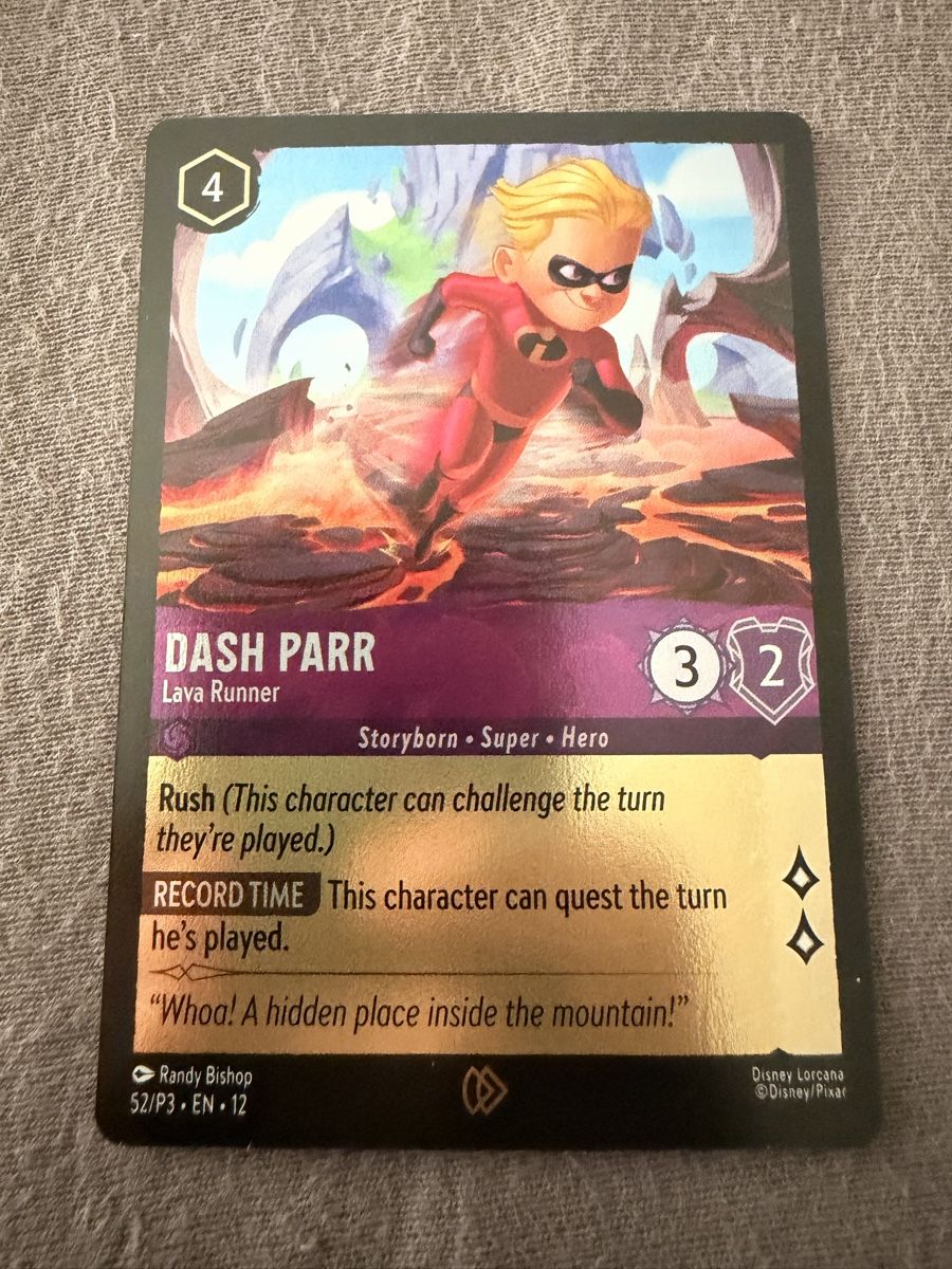 Disney Sammelbilder & Trading cards: Lorcana Dash Parr Promo – Gebraucht aus Massagno von pokecoach