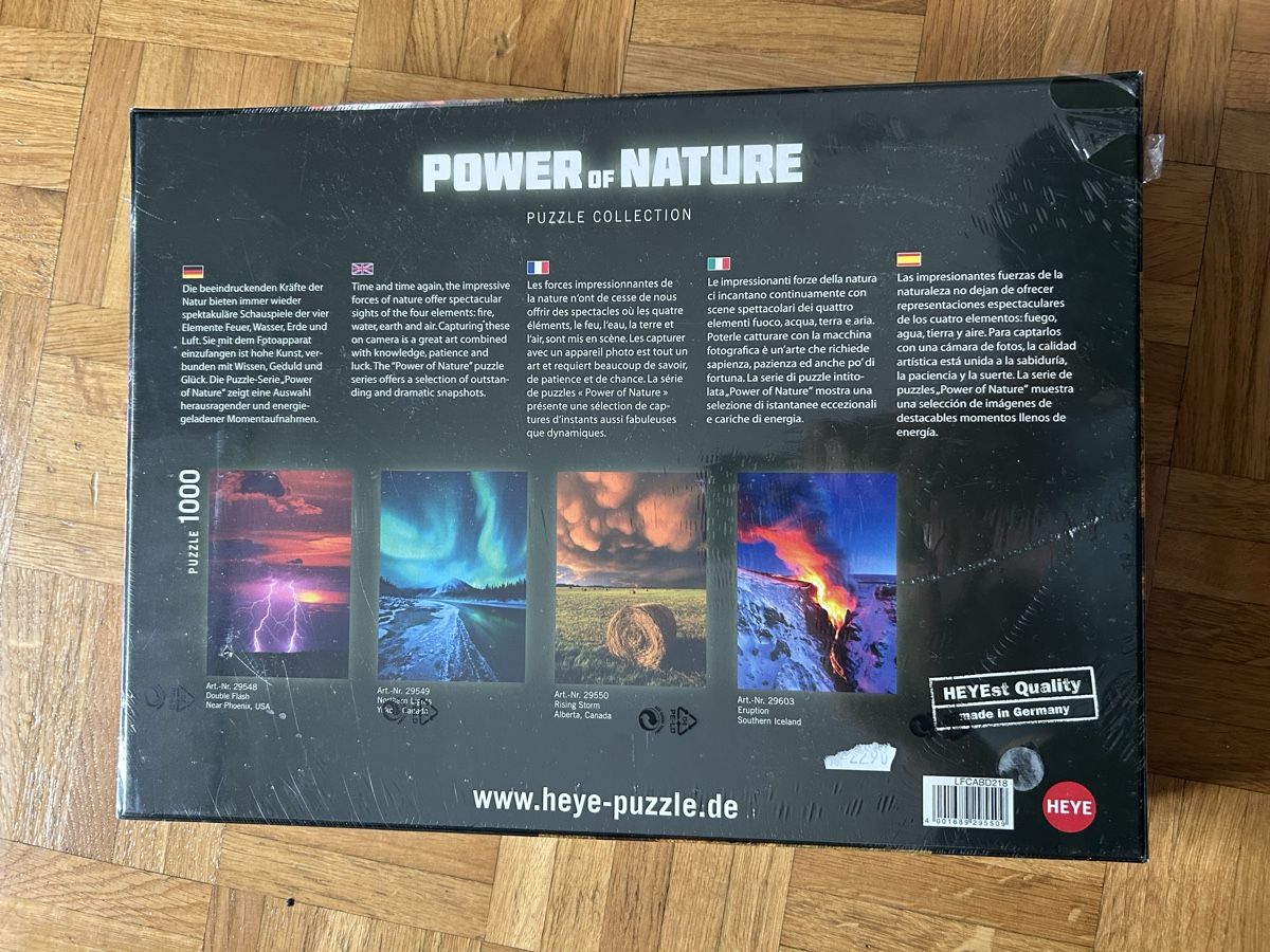 Heye Puzzle: Heye Rising Storm Puzzles (1000) – Nuovo e nell'imballaggio originale da Genève venduto da sunandwind 2